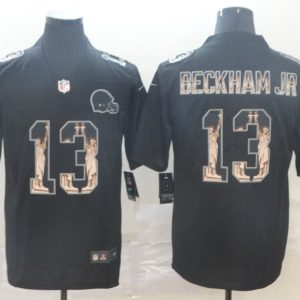 Men's Cleveland Browns #13 Odell Beckham Jr. 2019 Black Statue Of Liberty Limited Stitched Jersey