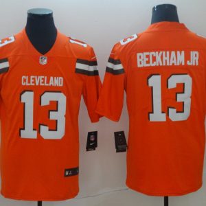 Nike Cleveland Browns  #13 Odell Beckham Jr Orange Vapor Untouchable Limited Jersey