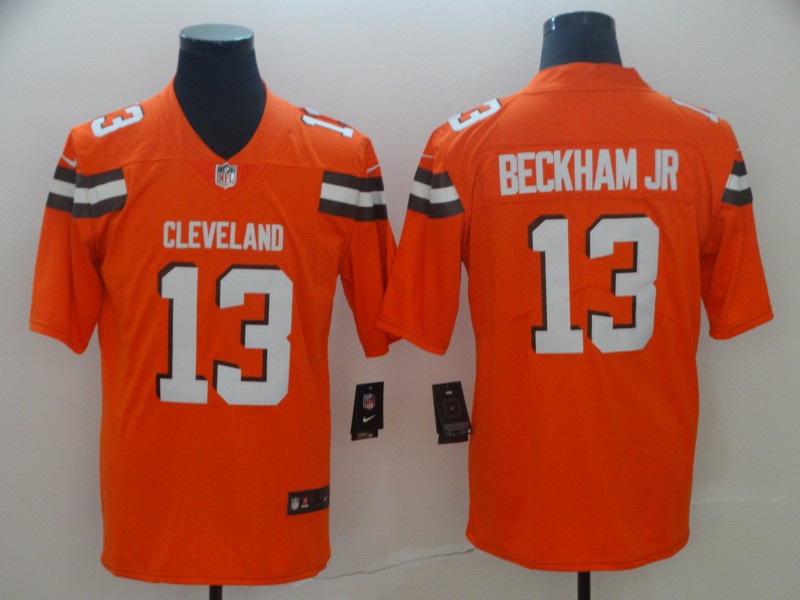 Nike Cleveland Browns #13 Odell Beckham Jr Orange Vapor Untouchable Limited Jersey