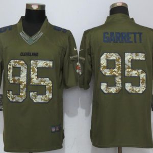 New Nike Cleveland Browns 95 Garrett Green Salute To Service Limited Jersey