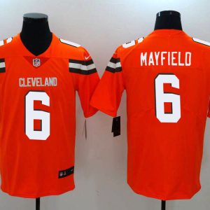 NFL Cleveland Browns #6 Mayfield Orange Vapor Limited Jersey