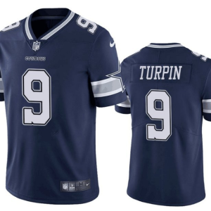 Men's Dallas Cowboys #9 KaVontae Turpin Navy Vapor Limited Stitched Football Jersey