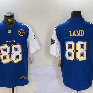 Men's Dallas Cowboys #88 CeeDee Lamb 2024 Blue F.U.S.E. Limited Jersey