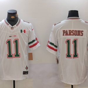 Men's Dallas Cowboys #11 Micah Parsons 2024 Mexico White F.U.S.E. Limited Jersey