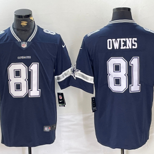 Men's Dallas Cowboys #81 Owens Navy Vapor Untouchable Limited Jersey