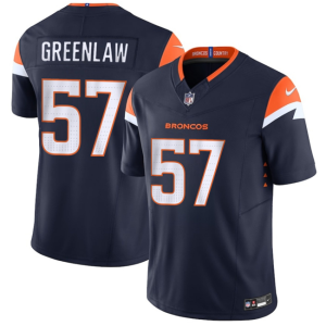 Men's Denver Broncos #57 Dre Greenlaw Navy 2025 F.U.S.E. Vapor Limited Stitched Football Jersey