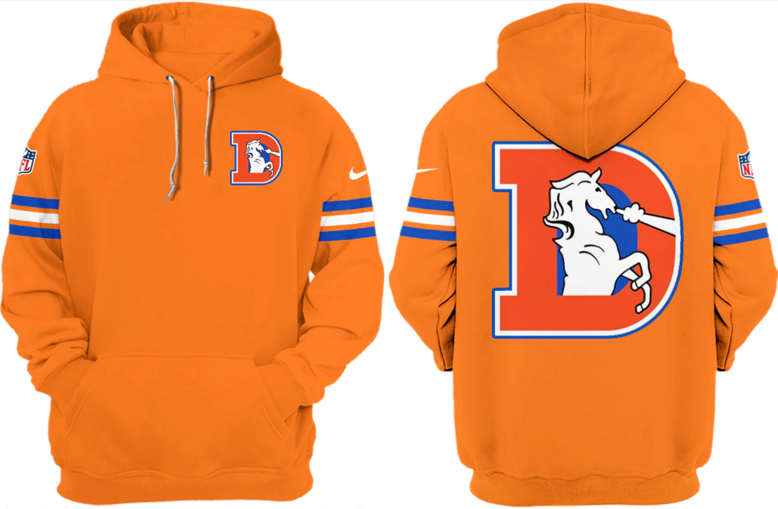 Denver Broncos 2024 Throwback 1977 Orange Crush Limited Hoodie