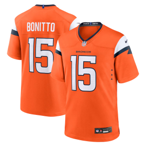 Men's Denver Broncos #15 Nik Bonitto Orange 2024 F.U.S.E. Vapor Limited Stitched Football Jersey