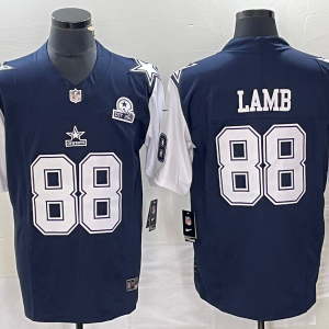 Men's Dallas Cowboys #88 CeeDee Lamb Navy 2023 F.U.S.E. With 1960 Patch Vapor Limited Jersey