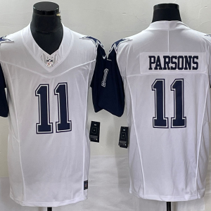 Men's Dallas Cowboys #11 Micah Parsons White 2023 F.U.S.E. Vapor Limited Jersey
