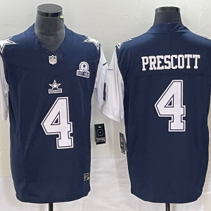 Men's Dallas Cowboys #4 Dak Prescott Navy 2023 F.U.S.E. With 1960 Patch Vapor Limited Jersey