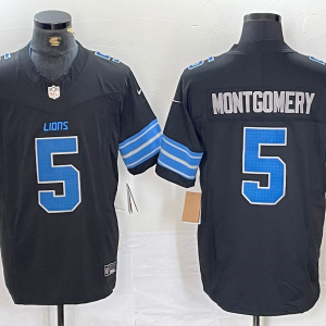 Copy Men's Detroit Lions #26 Jahmyr Gibbs Black 2024 F.U.S.E. 2nd Alternate Vapor Limited Jersey