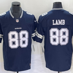 Men's Dallas Cowboys #88 CeeDee Lamb Navy 2023 F.U.S.E. Vapor Limited Jersey