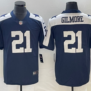 Men's Dallas Cowboys #21 Gilmore Navy Vapor Limited Thanksgiving Jersey