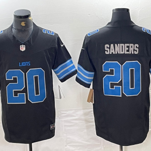 Men's Detroit Lions #20 Barry Sanders Black 2024 F.U.S.E. 2nd Alternate Vapor Limited Jersey