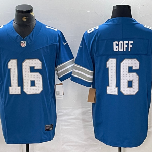 Men's Detroit Lions #16 Jared Goff Blue 2024 F.U.S.E. 2nd Alternate Vapor Limited Jersey