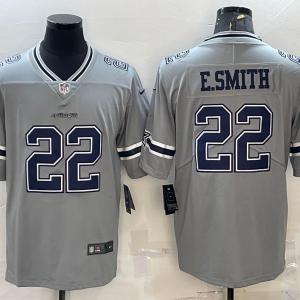 Men's Dallas Cowboys #22 Smith Gray Inverted Legend Limited Jersey