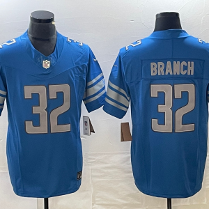 Men's Detroit Lions #32 Branch Blue 2023 F.U.S.E Vapor Untouchable Limited Jersey