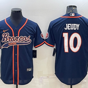 Men's Denver Broncos #31 Simmons Blue Baseball Nike Jersey