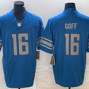 Men's Detroit Lions #16 Jared Goff Blue 2023 F.U.S.E. Vapor Untouchable Limited Jersey