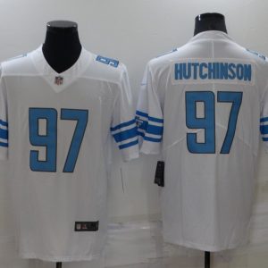 Men's Detroit Lions #97 Aidan Hutchinson White Vapor Untouchable Limited Jersey