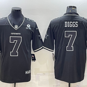 Men's Dallas Cowboys #7 Trevon Diggs Black Impact Limited Jersey