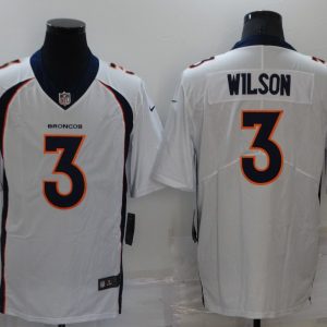 Men's Denver Broncos #3 Russell Wilson White Vapor Untouchable Limited Jersey