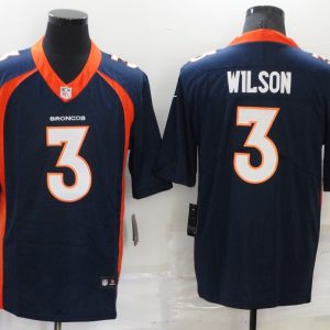 Men's Denver Broncos #3 Russell Wilson Navy Blue Vapor Untouchable Limited Jersey