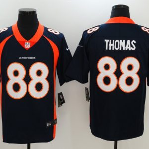 Men's Denver Broncos #88 Demaryius Thomas Blue Vapor Untouchable Limited Jersey