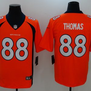Men's Denver Broncos #88 Demaryius Thomas Orange Vapor Untouchable Limited Jersey