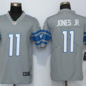 NFL Detroit Lions #11 Jones jr Color Rush Gray Limited Jersey