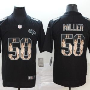 Men's Denver Broncos #58 Von Miller 2019 Black Statue Of Liberty Limited Jersey