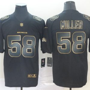 Nike Broncos #58 Von Miller Black Gold Vapor Untouchable Limited Men Jersey