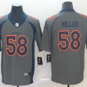 Nike Denver Broncos #58 Miller Grey Inverted Legend Men Jersey