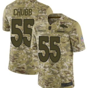 Nike Denver Broncos #55 Chubb Camo Salute to Service Limited Jersey