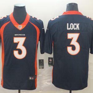 Nike Denver Broncos #3 Lock Blue Alternate Vapor Untouchable Limited Jersey