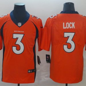 Nike Denver Broncos #3 Lock Orange Alternate Vapor Untouchable Limited Jersey