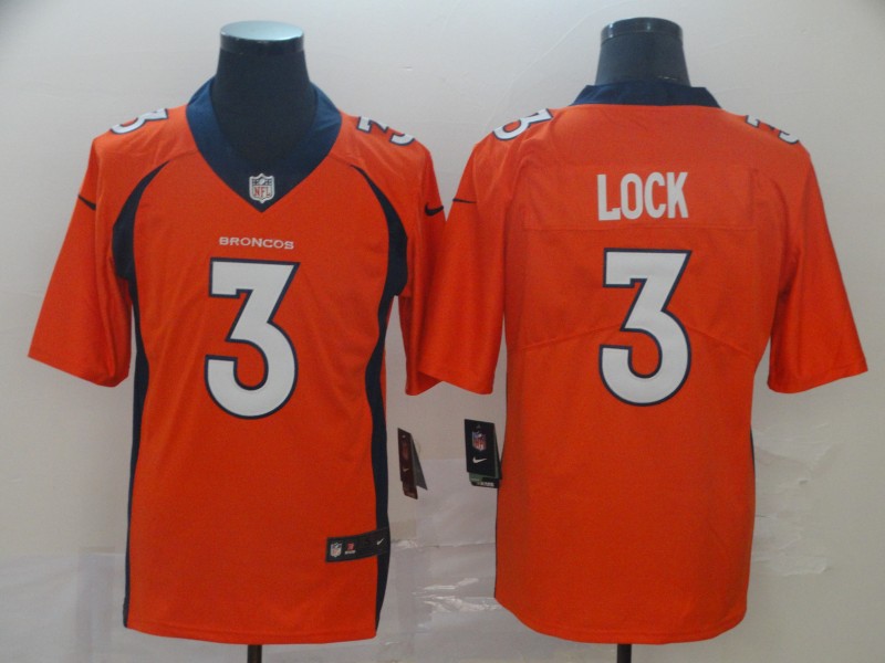 Nike Denver Broncos #3 Lock Orange Alternate Vapor Untouchable Limited Jersey