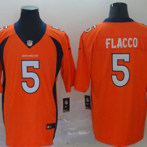 Nike Denver Broncos #5 Joe Flacco Orange Alternate Vapor Untouchable Limited Player NFL Jersey