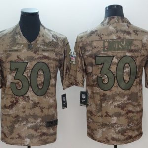 Nike Denver Broncos #30 Lindsay Camo Salute to Service Limited Jersey