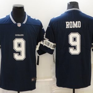 Men's Dallas Cowboys #9 Romo Blue Vapor Untouchable Limited Jersey