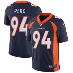 Men Broncos #94 Domata Peko Blue Vapor Untouchable Limited Jersey