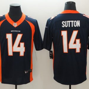 Men Broncos #14 Courtland Sutton Blue Vapor Untouchable Limited Jersey