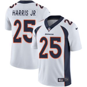 NFL Denver Broncos #25 Chris Harris Jr White Vapor Untouchable Limited Jersey