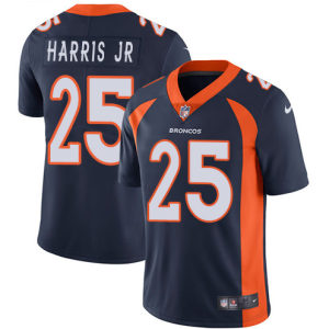 NFL Denver Broncos #25 Chris Harris Jr Blue Vapor Untouchable Limited Jersey