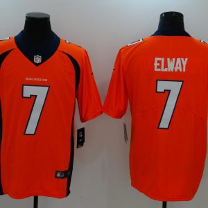Denver Broncos 7John Elway Nike Orange Vapor Untouchable Limited Player Jersey