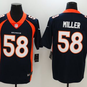 Denver Broncos 58 Von Miller Nike Blue Vapor Untouchable Limited Player Jersey