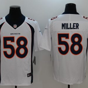 Denver Broncos 58 Von Miller Nike White Vapor Untouchable Limited Player Jersey