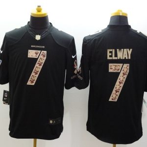 NEW Denver Broncos #7 Elway Black NFL Limited Salute to Service Jersey