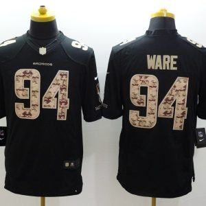 NEW Denver Broncos #94 Ware Black NFL Limited Salute to Service Jersey